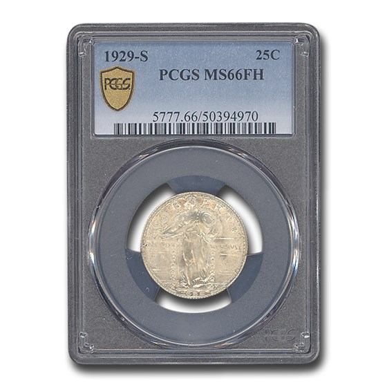 1929-S Standing Liberty Quarter MS-66 FH PCGS 1929-S Standing Liberty Quarter MS-66 FH PCGS